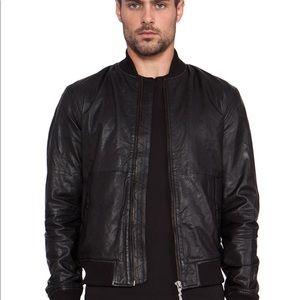 NUDIE genuine leather jacket, size Large